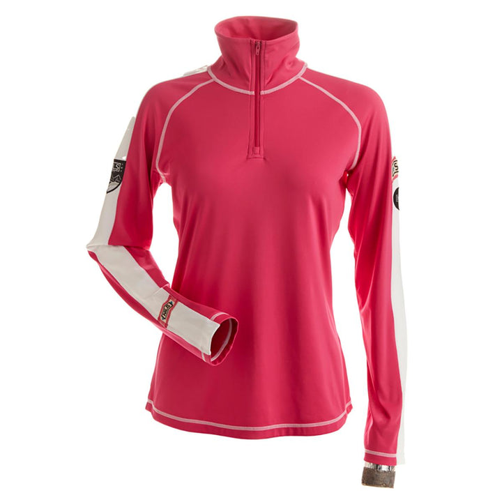 NILS Gwen Top Women's in Hot Pink and White