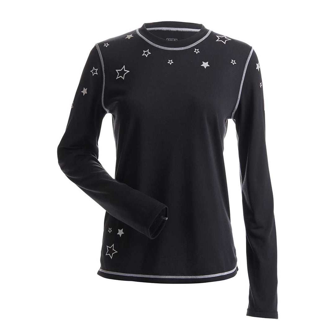 NILS Emerson Top Women's in Black and White Thread