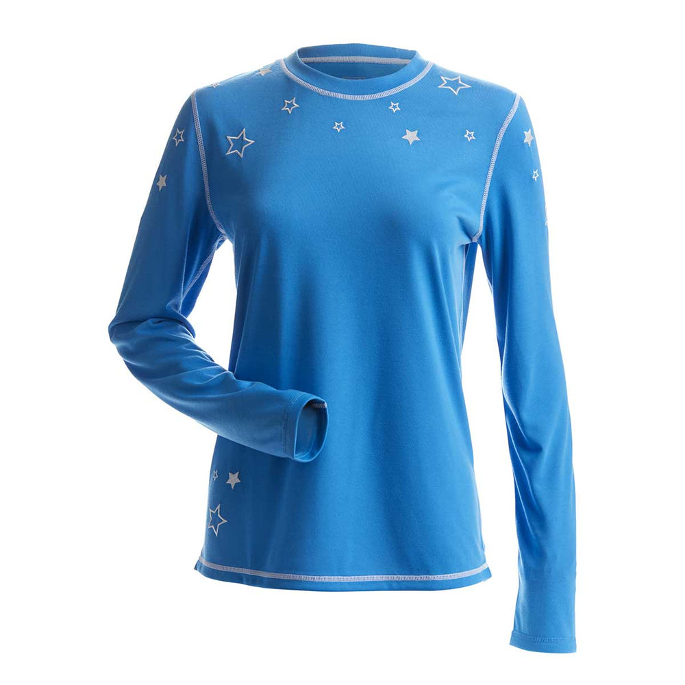 NILS Emerson Top Women's in Ocean White Thread