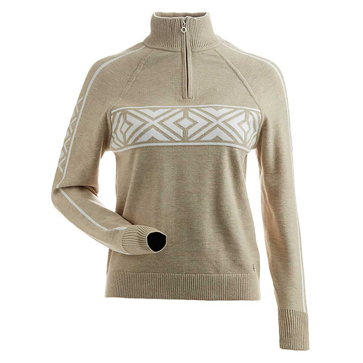 NILS Snowpine Sweater Women's in Fawn and White