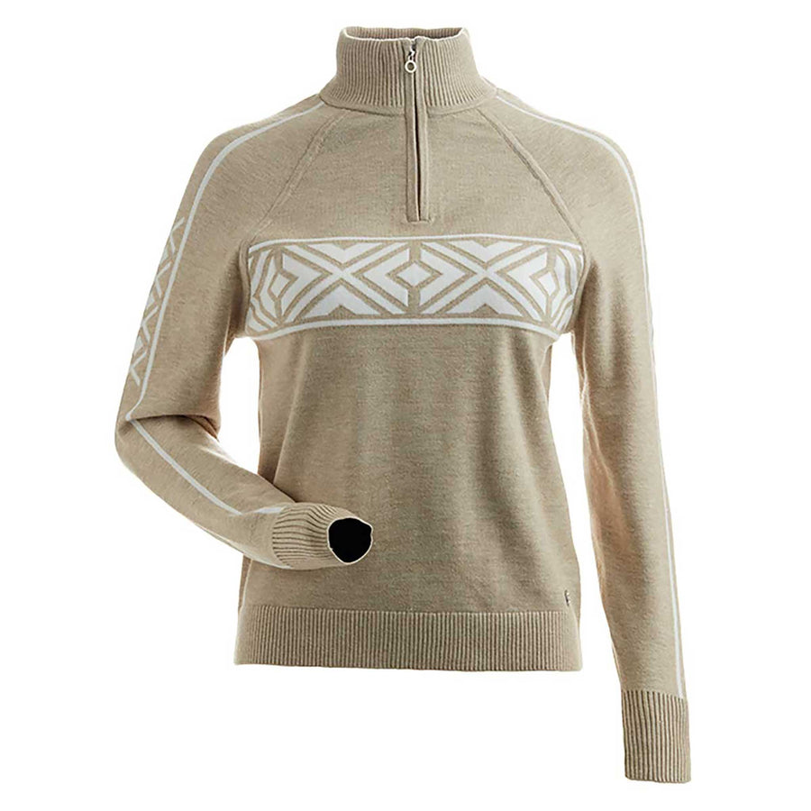 NILS Snowpine Sweater Women's in Fawn and White