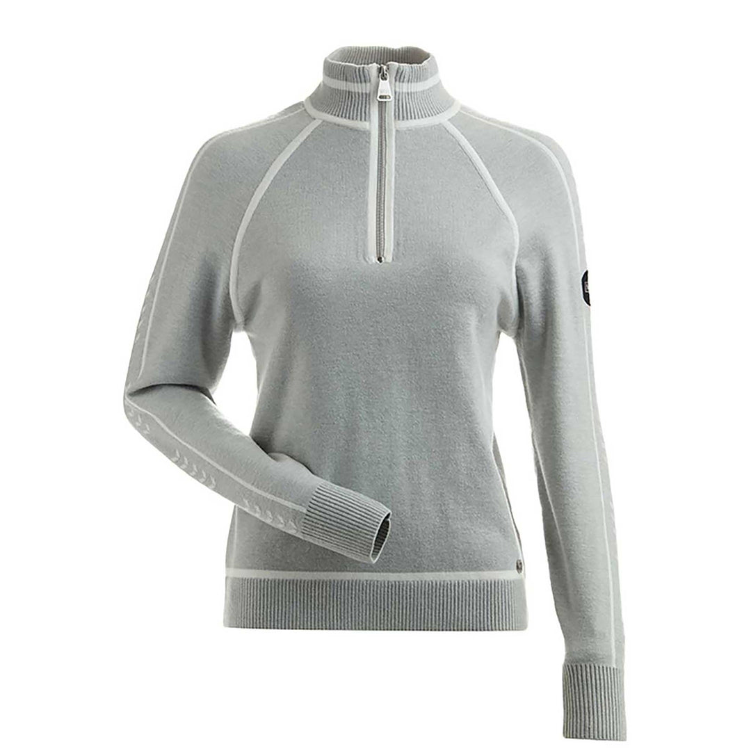 NILS Juniper Metallic Top Women's in Silver and White