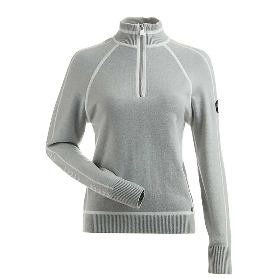 NILS Juniper Metallic Top Women's in Silver and White