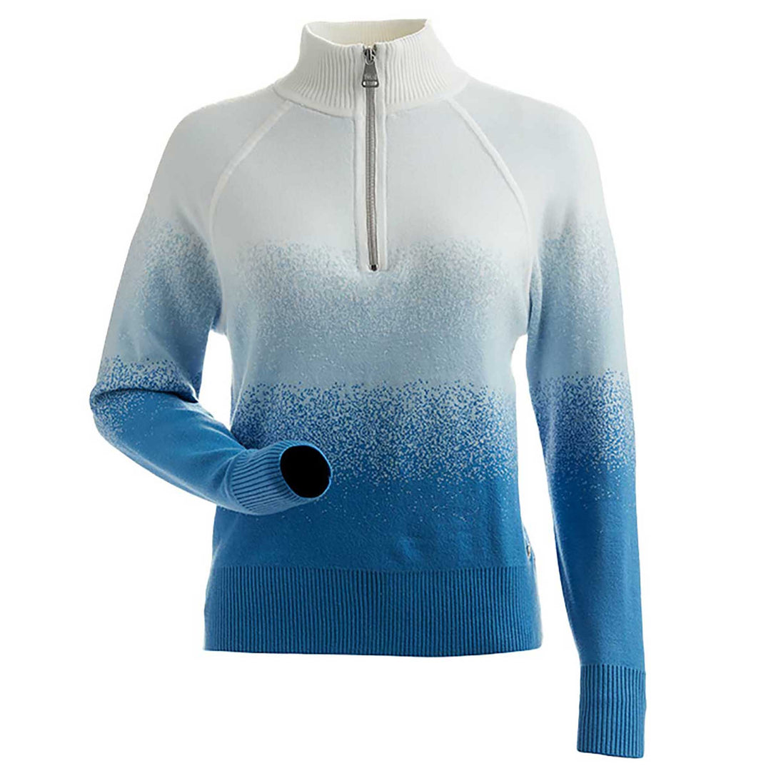 NILS Everest Top Women's in Glacier Blue Sky and White