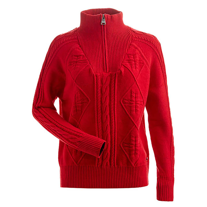 NILS Bergen 1/4/ Zip Top Women's in Red