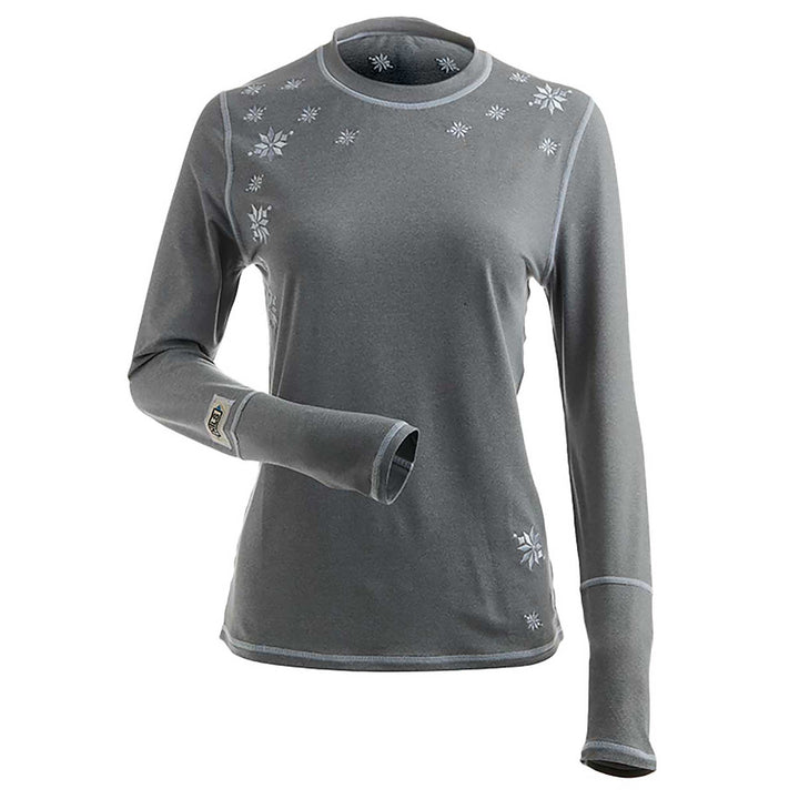 NILS Christy Top Women's in Heather Grey and White