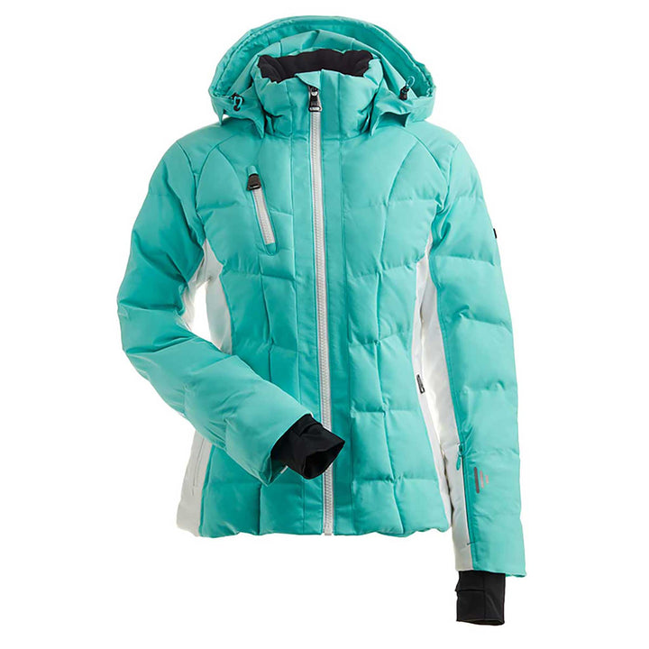 NILS Whistler Jacket Women's in Aqua and White