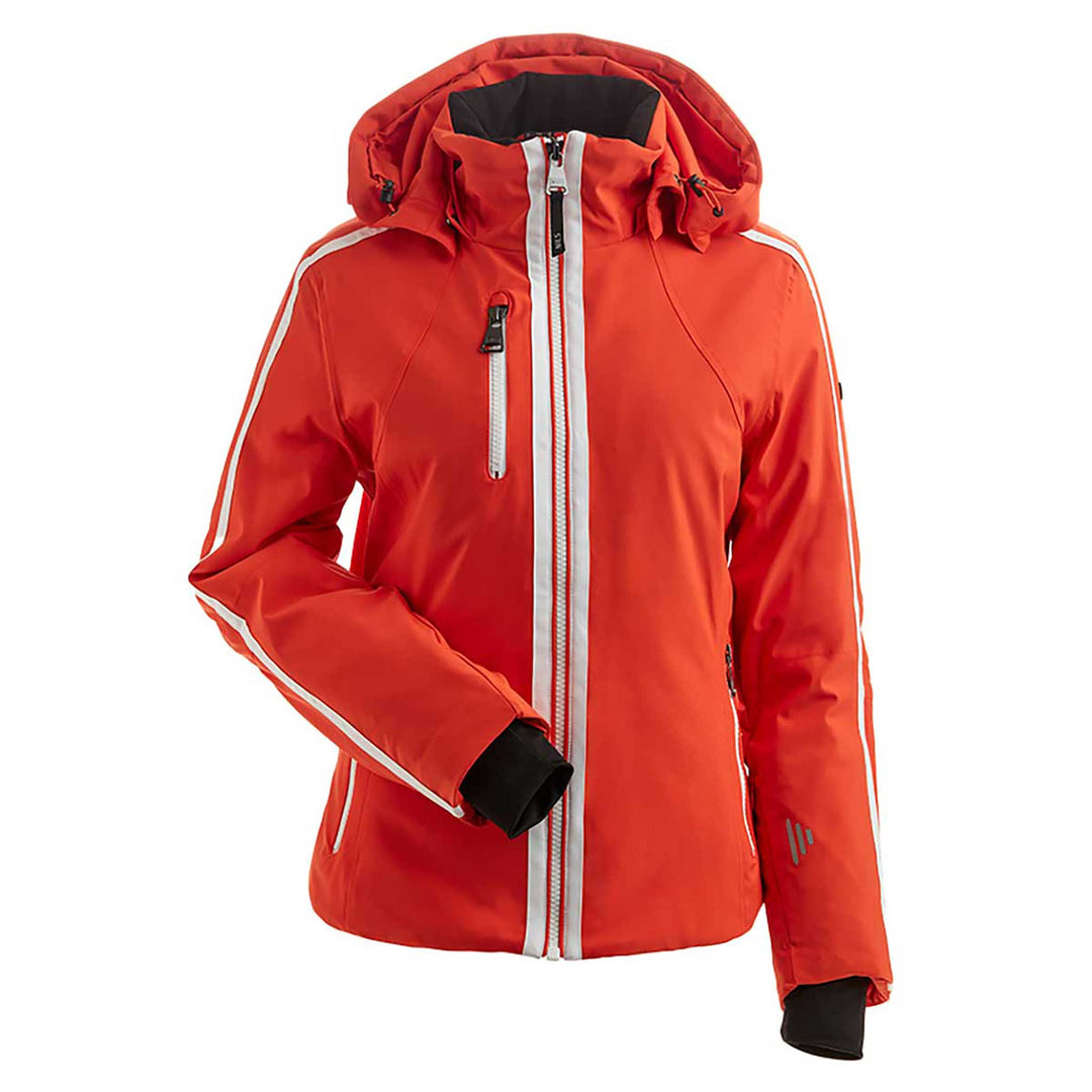 NILS Snowbird Jacket Women's in Flame and White