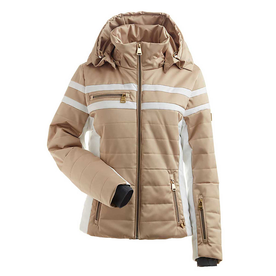NILS Vail Jacket Women's in Gold and White