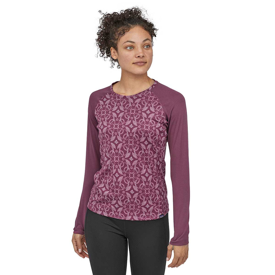 Patagonia Capilene Midweight Crew Top Women’s in Arctic Ox Geo and Light Balsamic