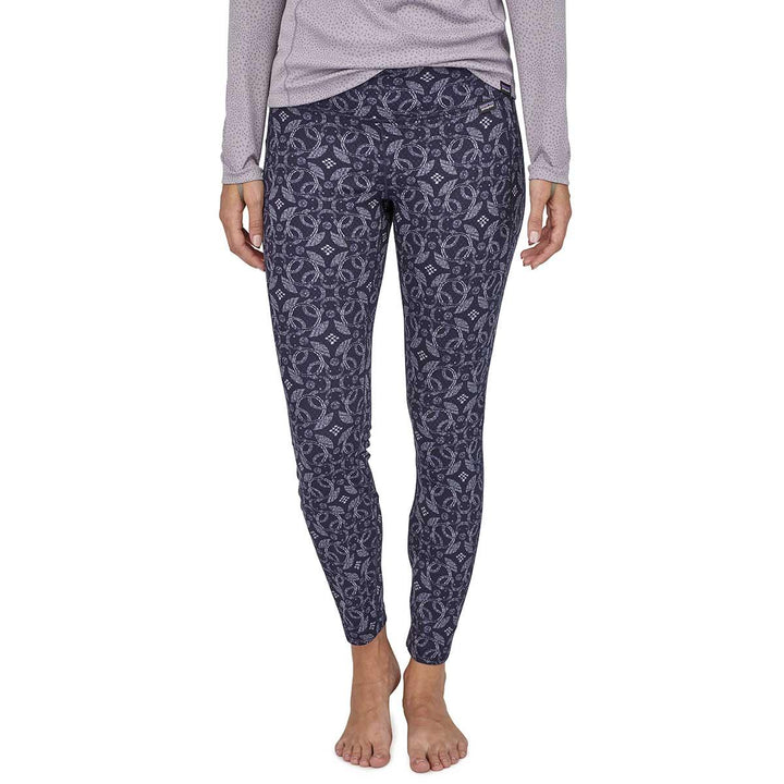 Patagonia Capilene Midweight Bottoms Women’s in Arctic Ox Geo and Classic Navy