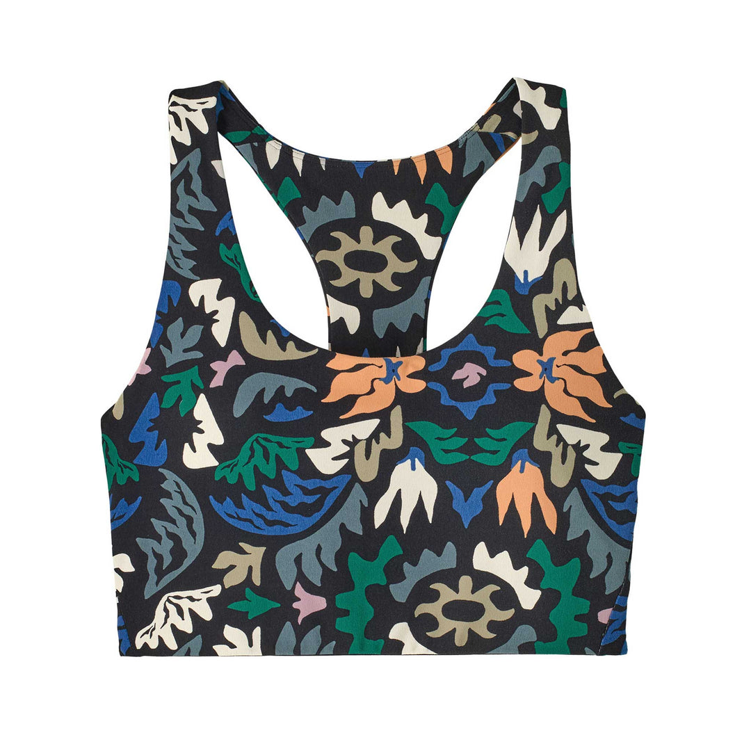 Patagonia Maipo Mid Impact Bra Women's in Kaleido Black