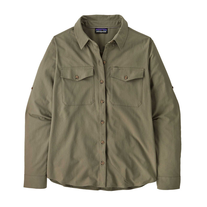 Patagonia Long Sleeve Self Guided Sun Shirt Women's in River Rock Green