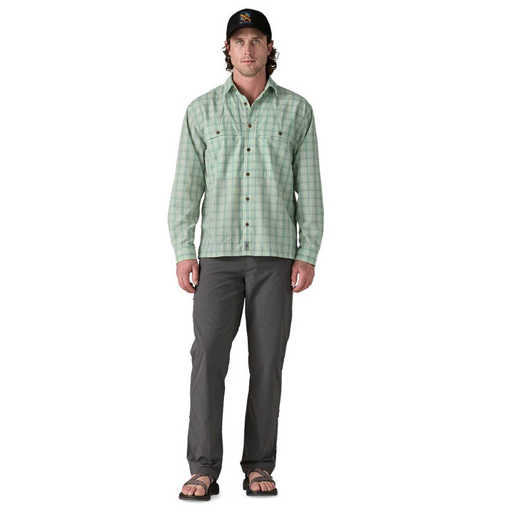 Patagonia Island Hopper Long Sleeve Shirt Men's in Dipper Rinsed Green