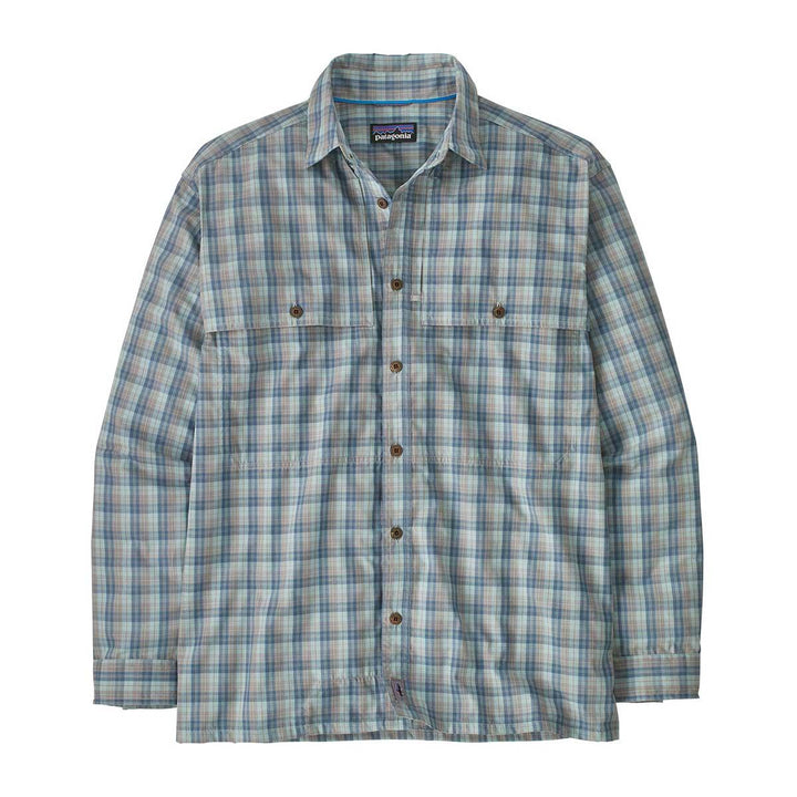 Patagonia Island Hopper Long Sleeve Shirt Men's in Dipper Utility Blue