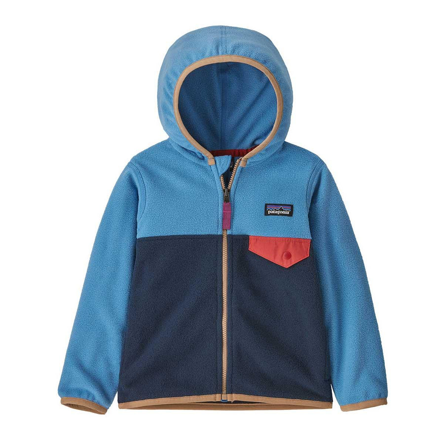 Patagonia Micro D SnapT Jacket Baby in New Navy with Abundant Blue