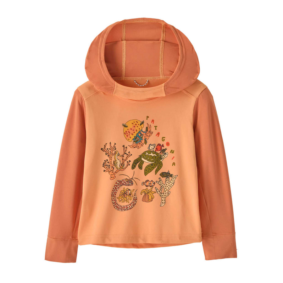 Patagonia Cap SW Hoody Baby in Coral Community Heirloom Peach