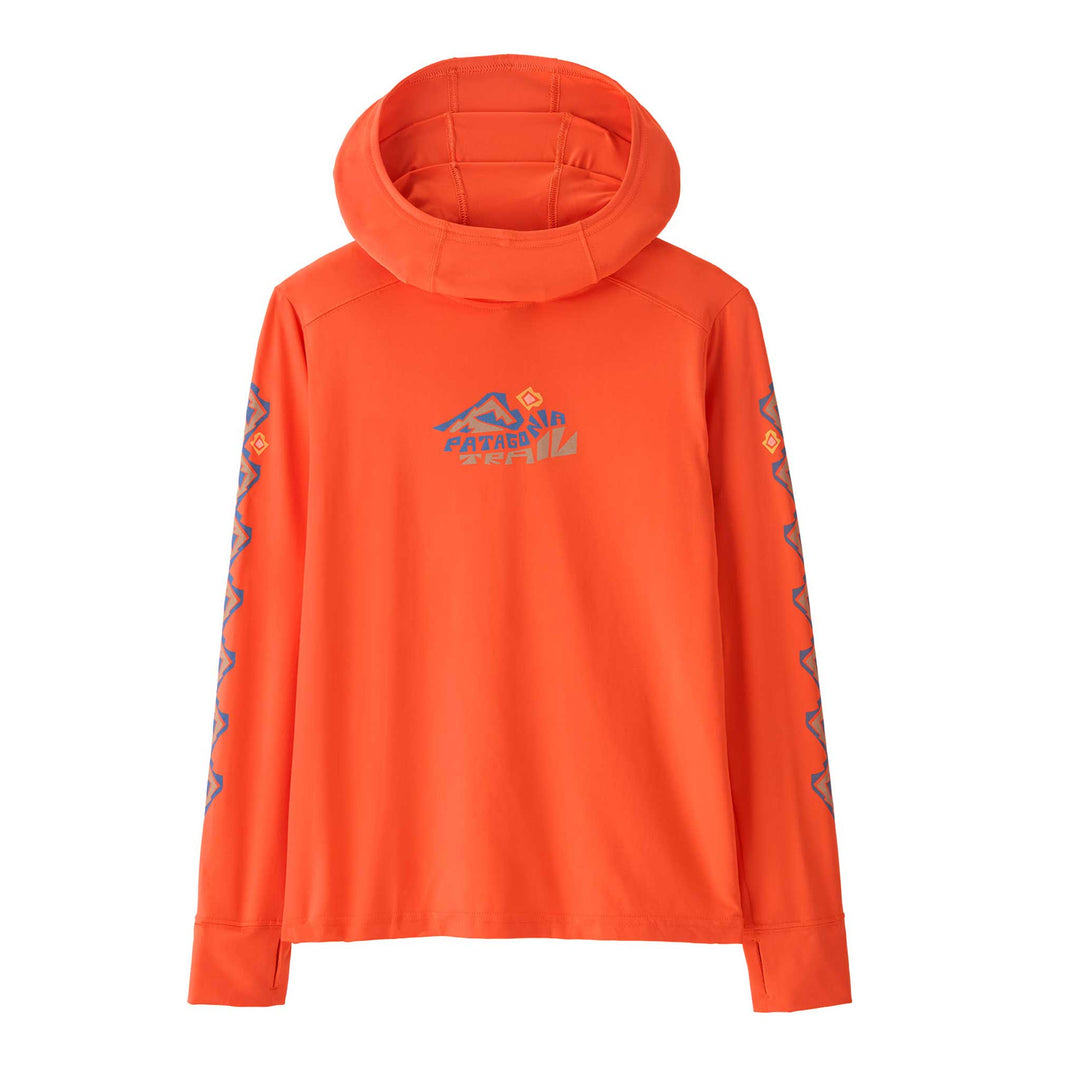 Patagonia Cap SW Hoody - Kids' in Trailcheck Orange Peel