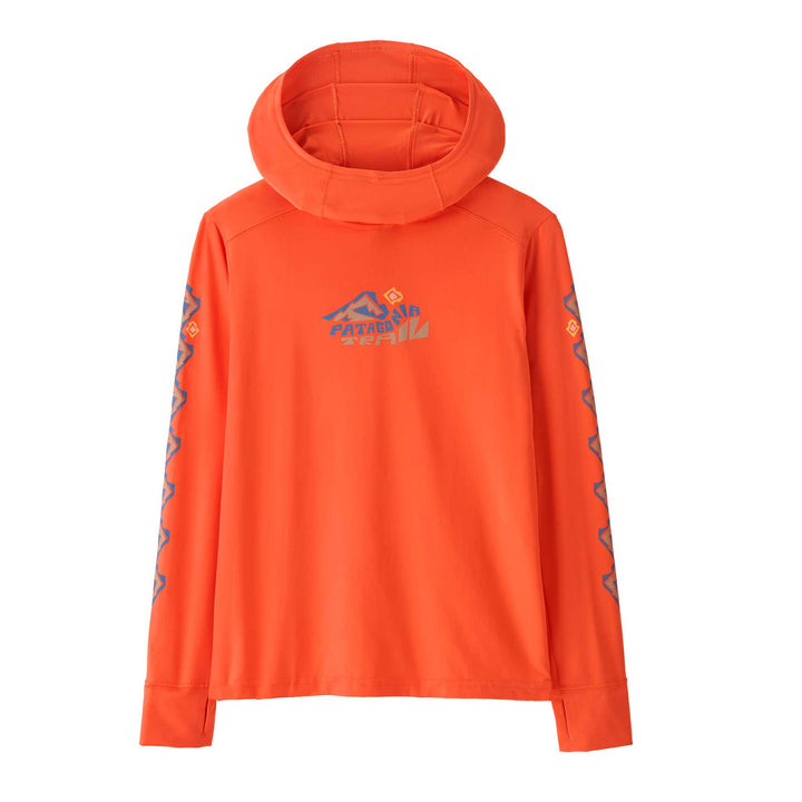 Patagonia Cap SW Hoody - Kids' in Trailcheck Orange Peel