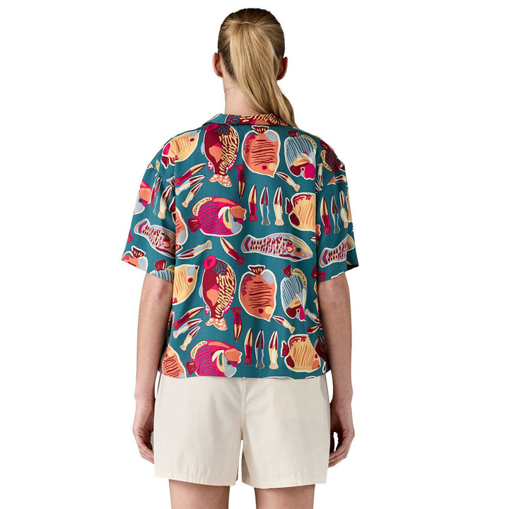 Patagonia Tidal Threads Shirt Women's in Wrasse Wetland Blue