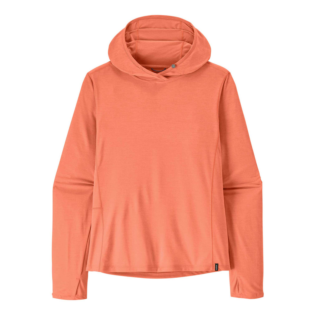 Patagonia Cap Cool Sun Hoody Women's in Mellow Melon Peach Sherbert X-Dye