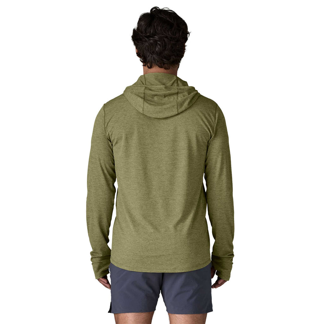 Patagonia Cap Cool Sun Hoody Cloud Crag Crest Men's in Caper Green Buckhorn Green X-Dye