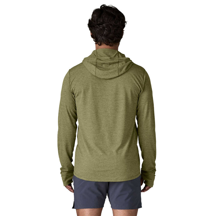 Patagonia Cap Cool Sun Hoody Cloud Crag Crest Men's in Caper Green Buckhorn Green X-Dye