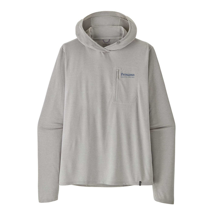 Patagonia Cap Cool Sun Hoody Water People Banner Men's in Crisp Grey Salt Grey X-Dye
