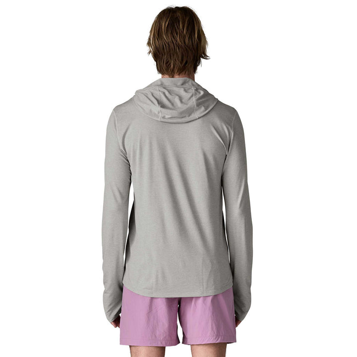 Patagonia Cap Cool Sun Hoody Water People Banner Men's in Crisp Grey Salt Grey X-Dye