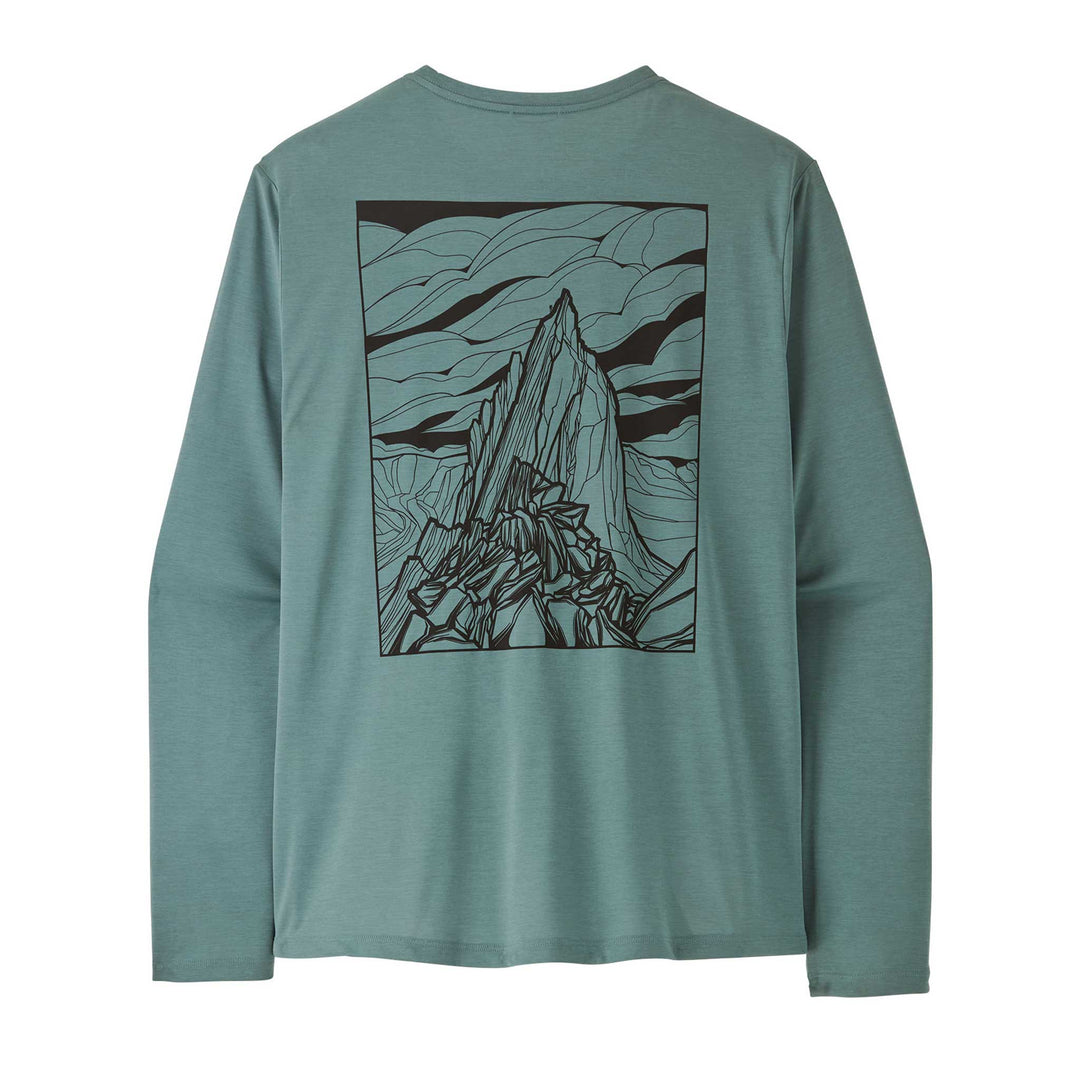Patagonia Cap Cool Daily Shirt Cloud Crag Men's in Blue Sage Light Blue Sage X-Dye
