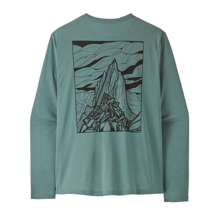 Patagonia Cap Cool Daily Shirt Cloud Crag Men's in Blue Sage Light Blue Sage X-Dye