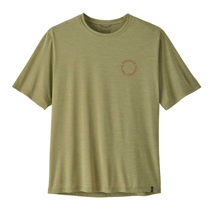 Patagonia Cap Cool Daily Shirt Spoke Stencil Men's in Gumtree Green Light Gumtree Green X-Dye