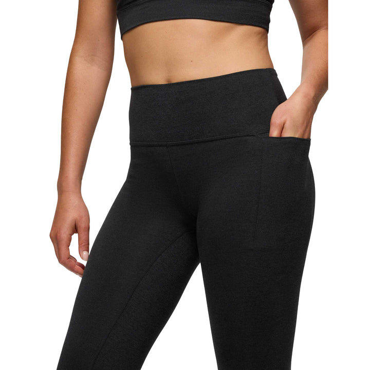 Prana Heavana Pocket Legging for women in Black Heather