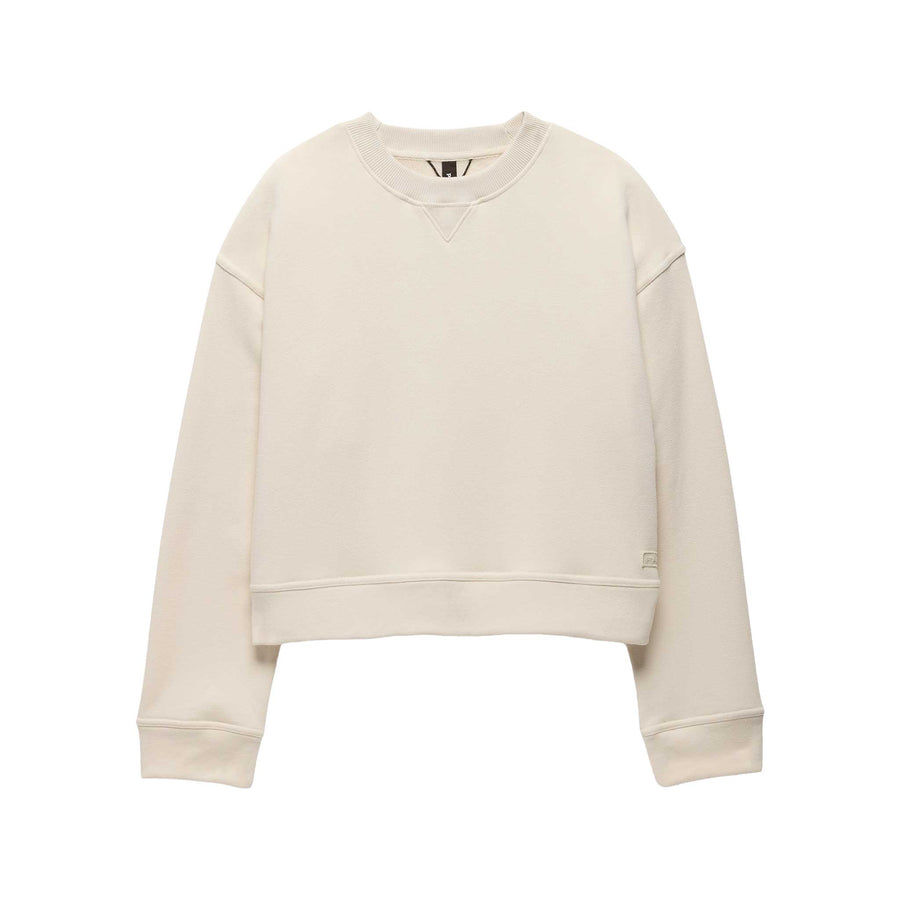 Prana DreamTerry Crew Sweatshirt Women's in Beach Pebble