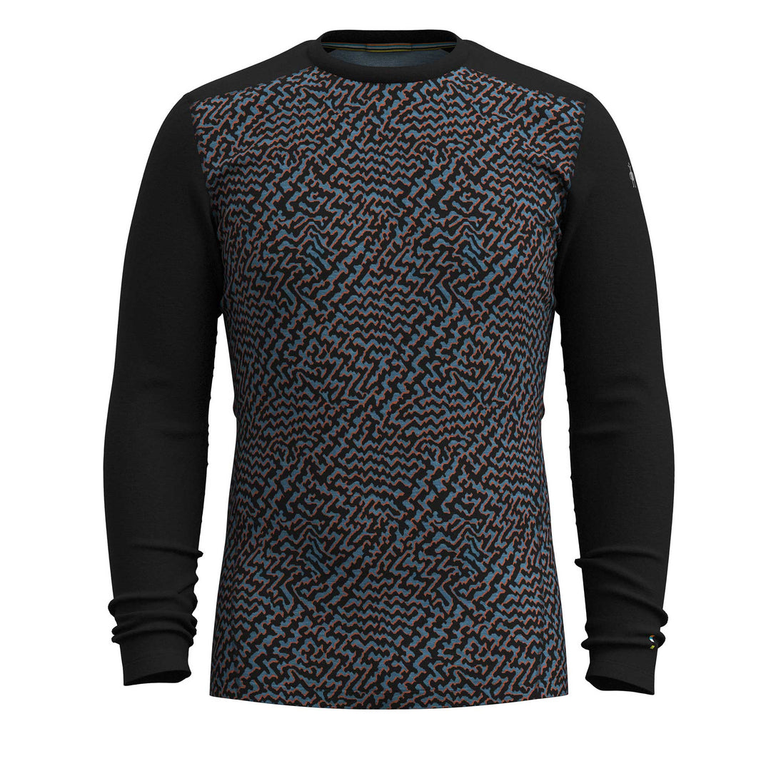 SmartWool Classic Thermal Merino Baselayer Crew Top Men's in Black Retro Line