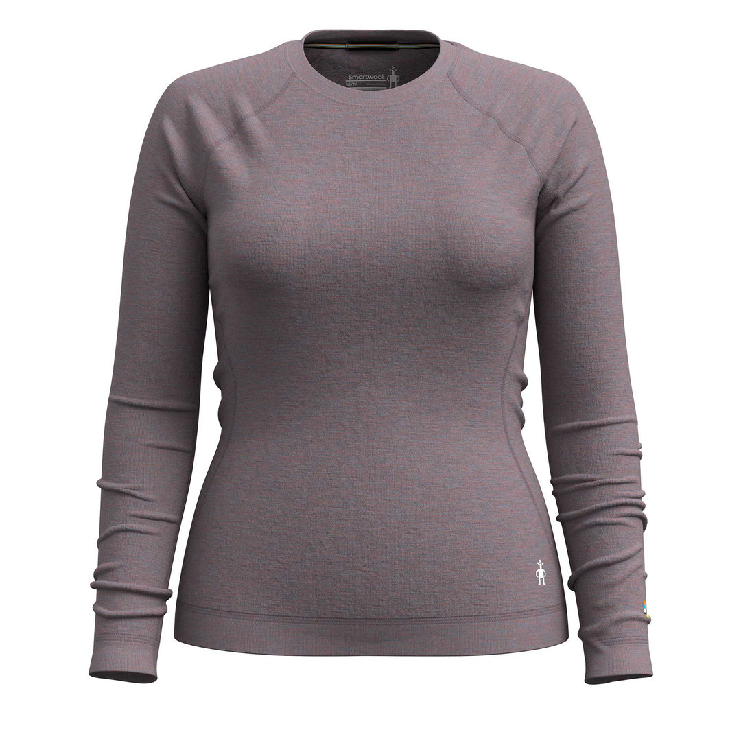 SmartWool Classic Thermal Merino Base Layer Crew Top Women's in Chalk Violet Heather