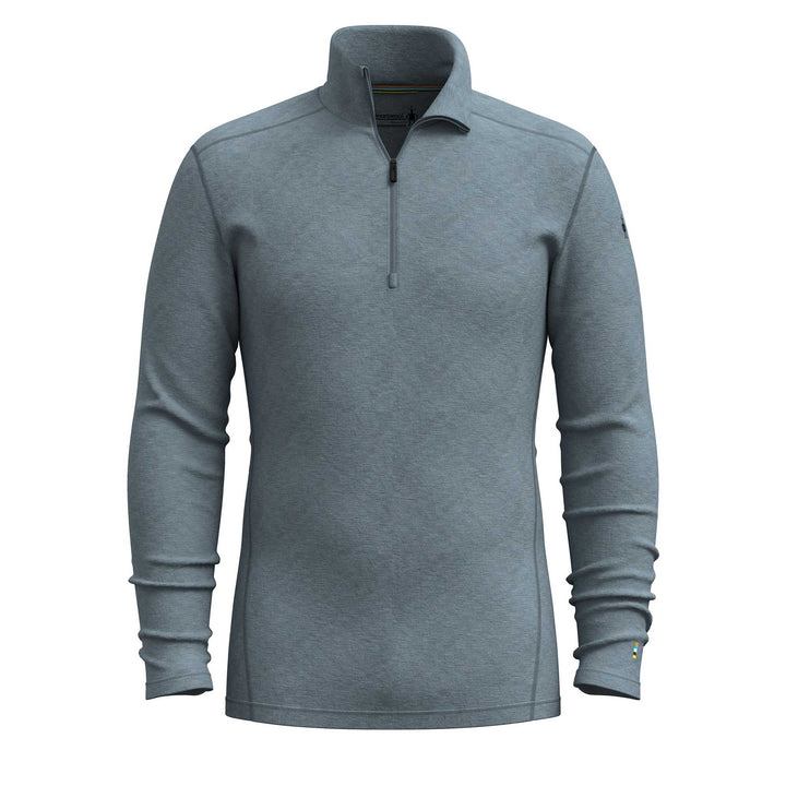 SmartWool Classic Thermail Merino Baselayer 1/4 Zip Top Men's in Pewter Blue Heather