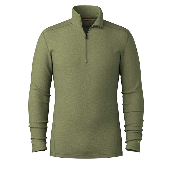 SmartWool Classic Thermail Merino Baselayer 1/4 Zip Top Men's in Winter Moss Summit Soul