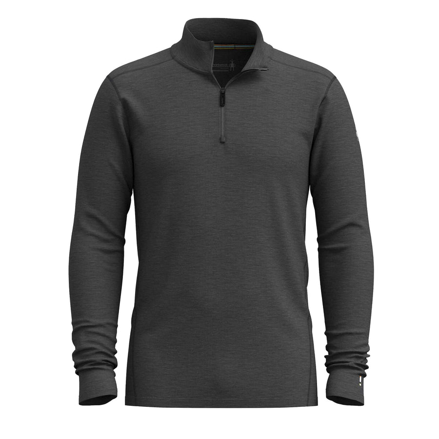 Smartwool's Classic All-Season Merino 1/4 Zip Base Layer Mens' in Iron Heather