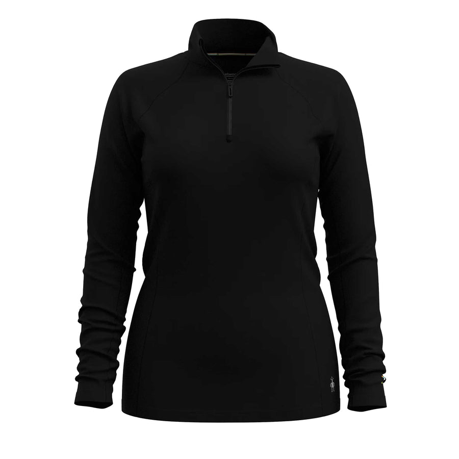 SmartWool Classic All-Season Merino Base Layer 1/4 Zip Top Womens' in Black