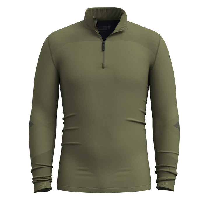 Smartwool Intraknit Thermal Merino Base Layer 1/4 Zip Top Men's in Winter Moss