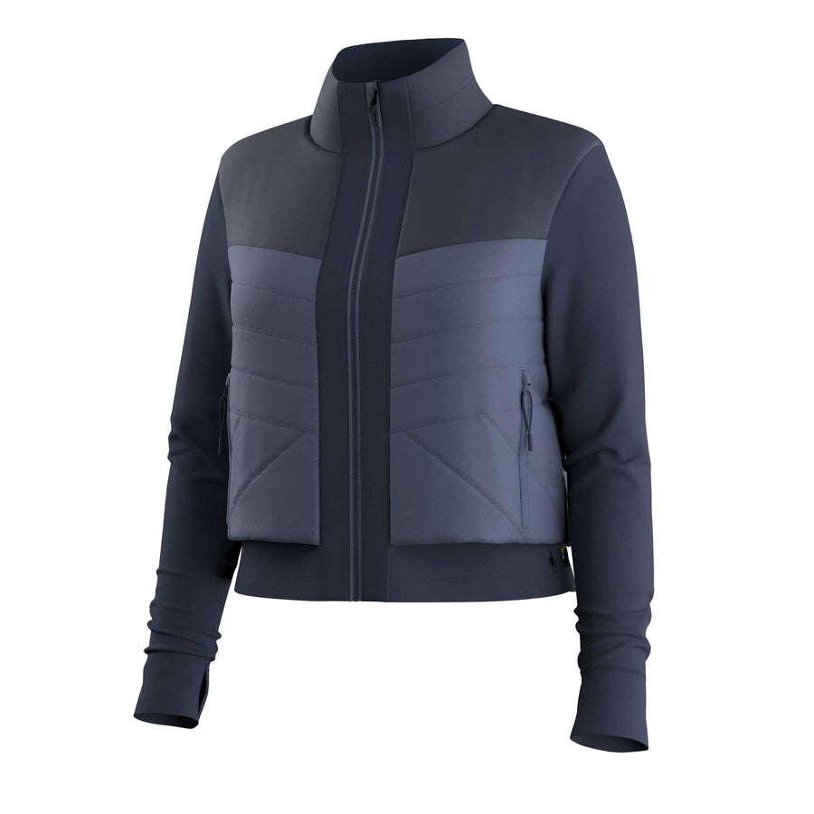 Smartwool Smartloft Cropped Jacket Women's in Nightfall Blue Deep Navy