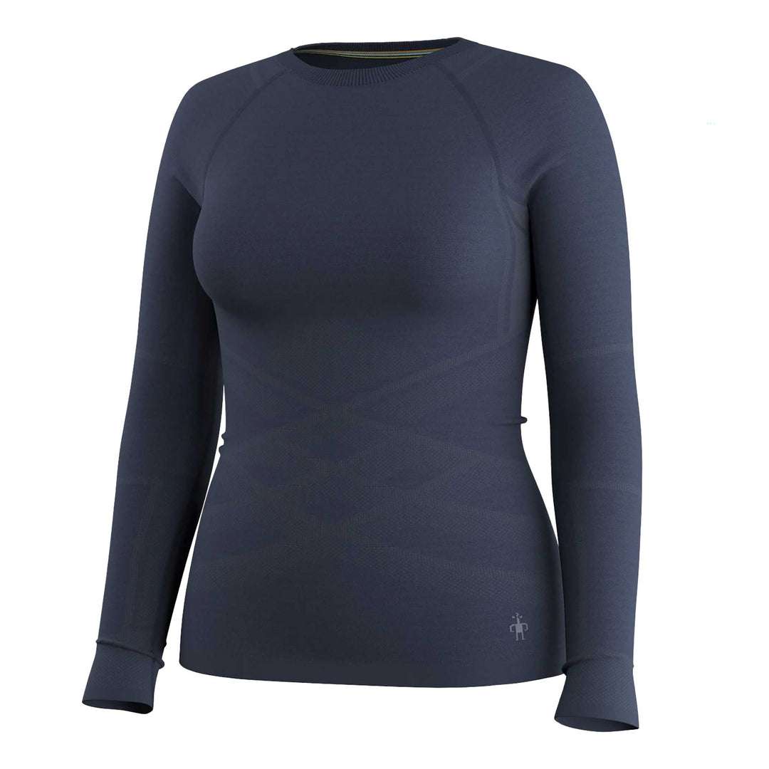 Smartwool Intraknit All-Season Merino Base Layer Crew Women's in Deep Navy