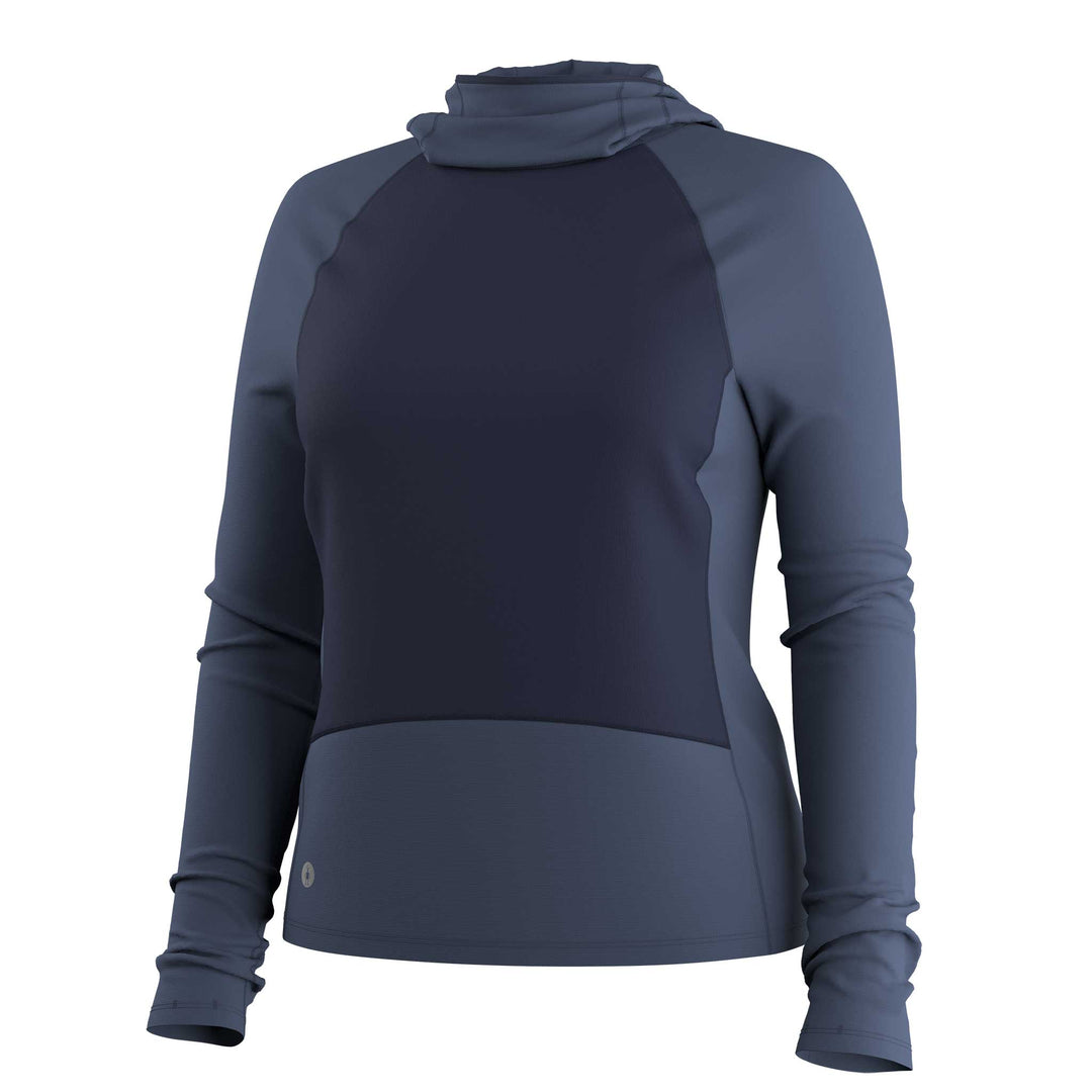 Smartwool Active Fleece Wind Hoodie Women's in Nightfall Blue Deep Navy