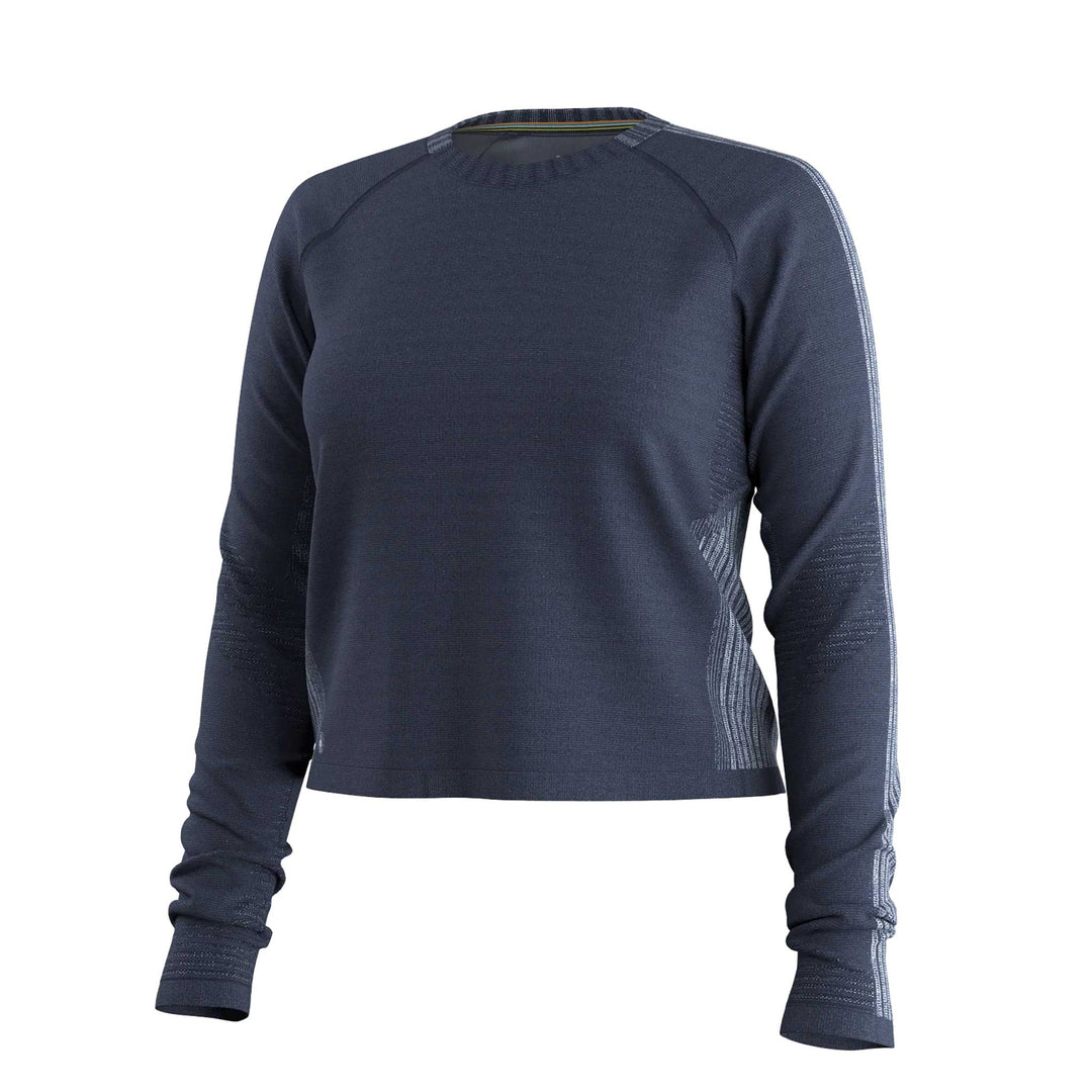 Smartwool Intraknit Seamless Long Sleeve Top Women's in Deep Navy