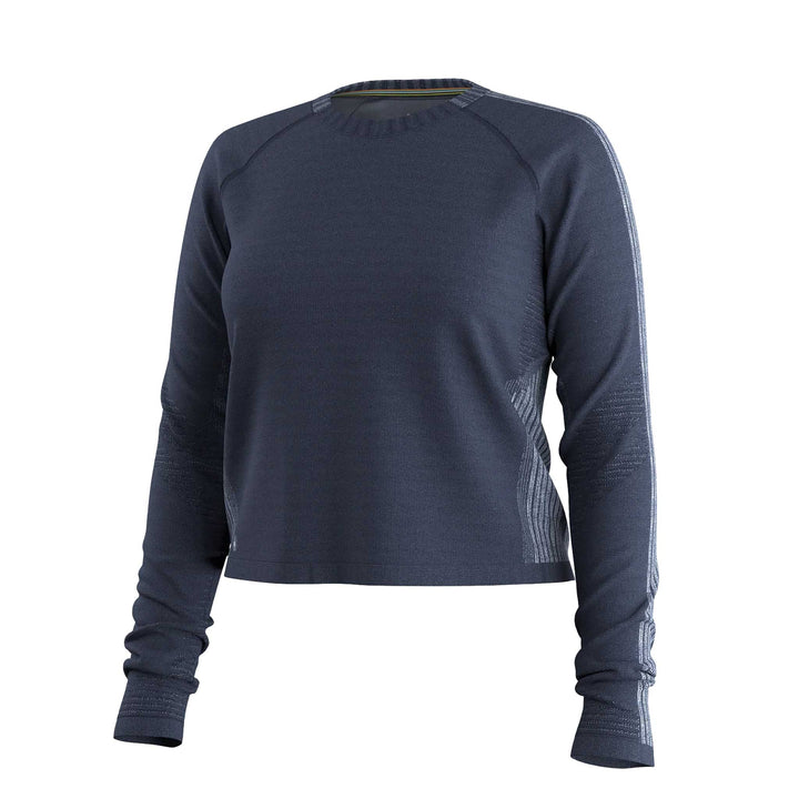 Smartwool Intraknit Seamless Long Sleeve Top Women's in Deep Navy