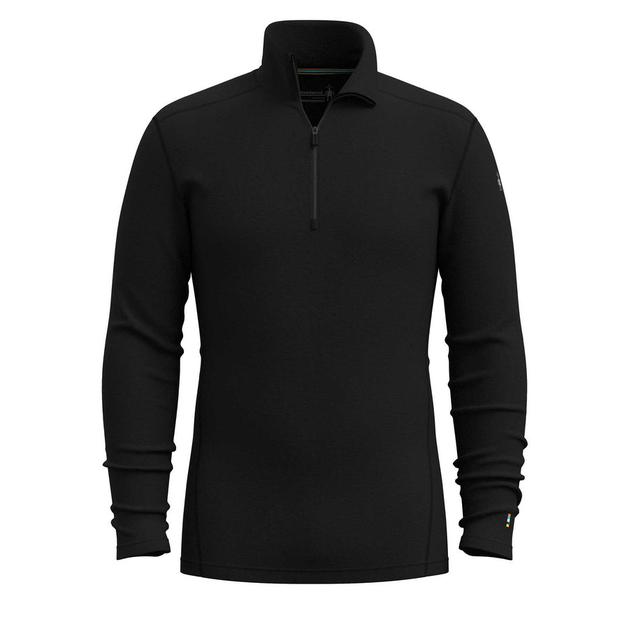 Smartwool Classic Thermal Merino Base Layer 1/4 Zip Top Boxed Men's in Black