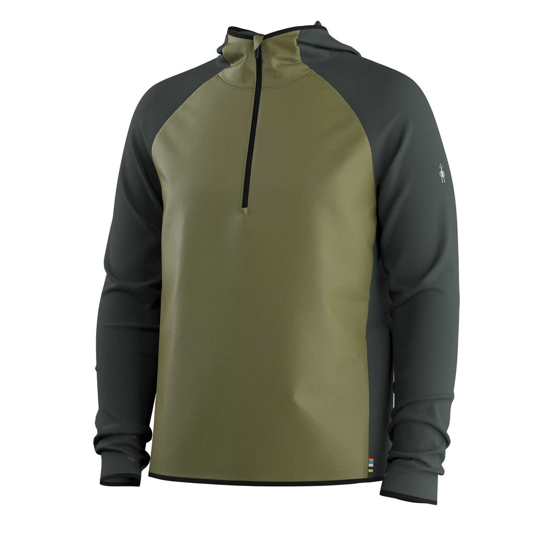 Smartwool Smartloft 1/2 Zip Hoodie Men's in Winter Moss