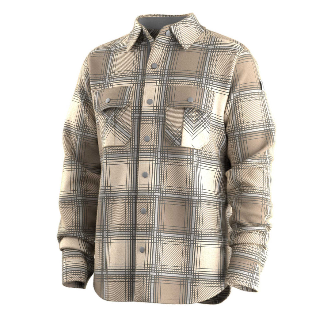 Smartwool Anchor Line Shirt Jacket Men's in Almond Plaid 
