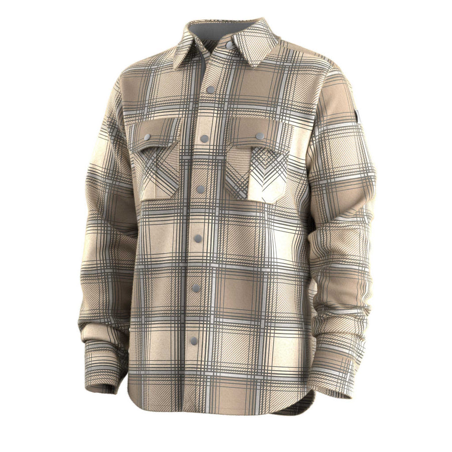 Smartwool Anchor Line Shirt Jacket Men's in Almond Plaid 